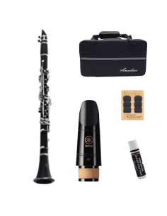 Clarinetto Amadeus CL417 Bundle Student con Salvabecco, Bocchino Yamaha 4C e Grasso-paradisesound.it