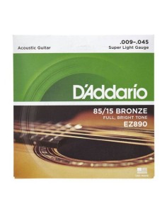 Muta per Chitarra Acustica D'ADDARIO 9/45 American Bronze Super Light