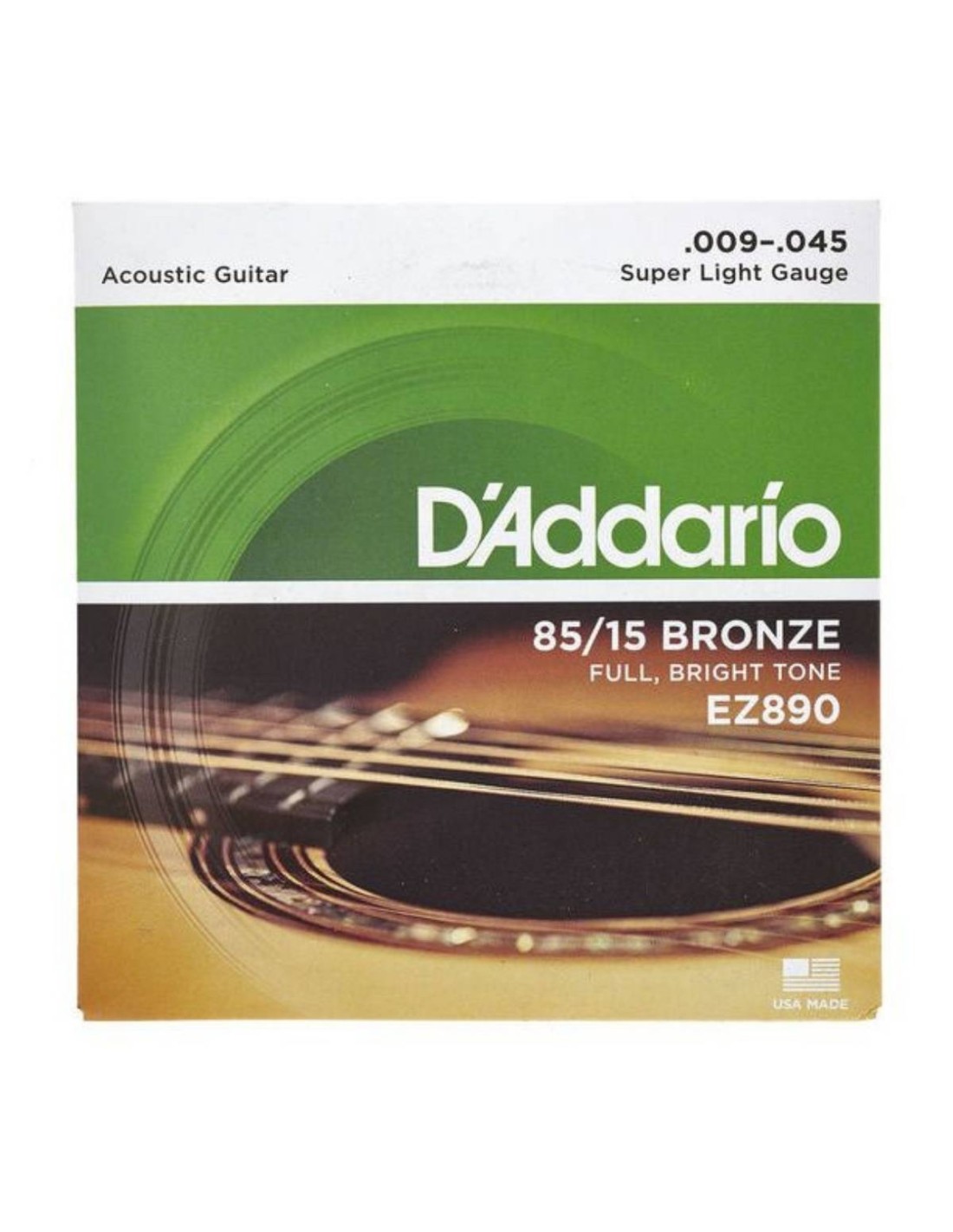 Muta per Chitarra Acustica D'ADDARIO 9/45 American Bronze Super Light