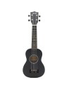 Ukulele Soprano ffalstaff Superior Satinato con borsa Nero