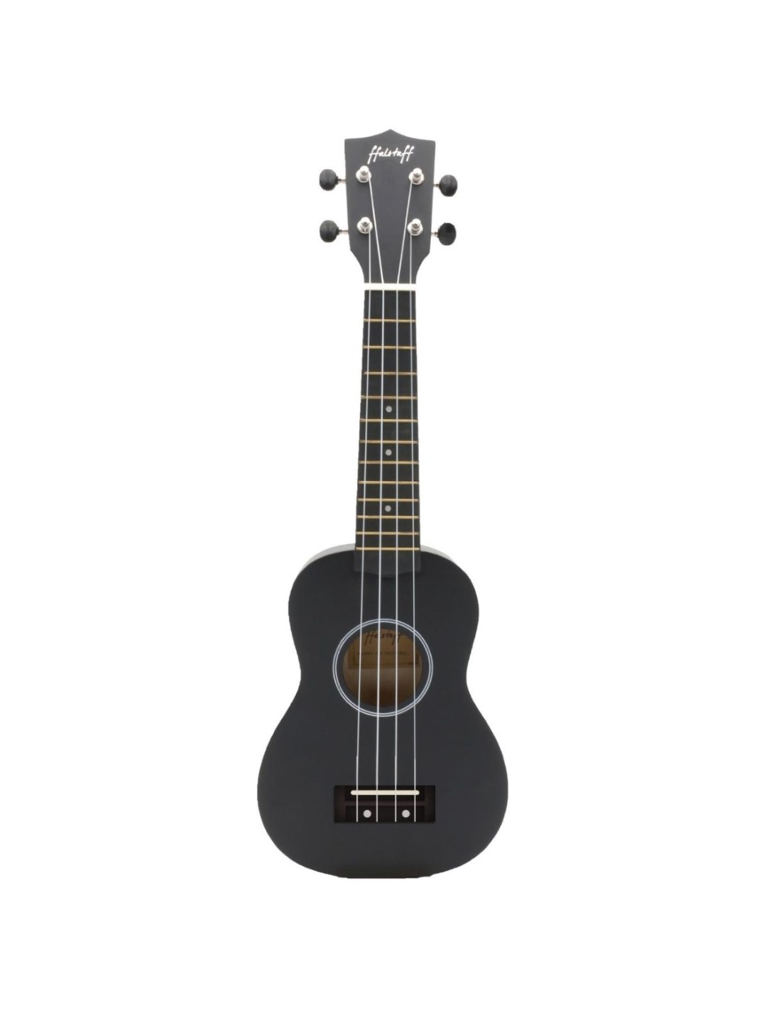 Ukulele Soprano ffalstaff Superior Satinato con borsa Nero