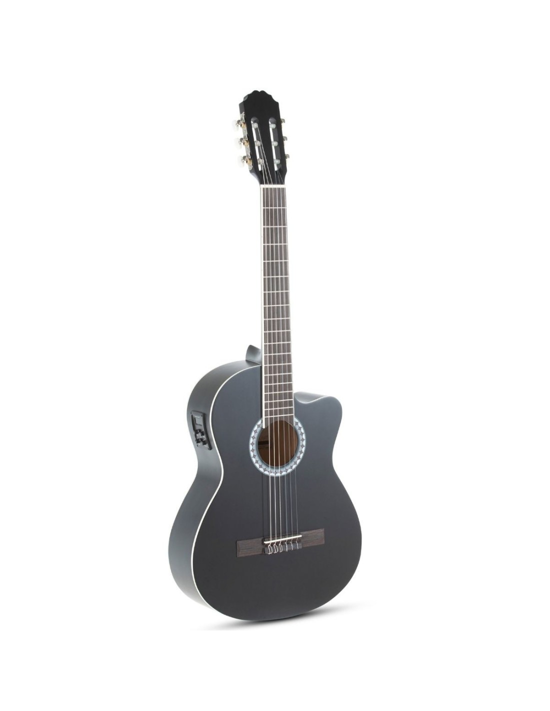 Chitarra Classica Elettroacustica – Gewa Pure Basic Nera con EQ e Accordatore-paradisesound.it