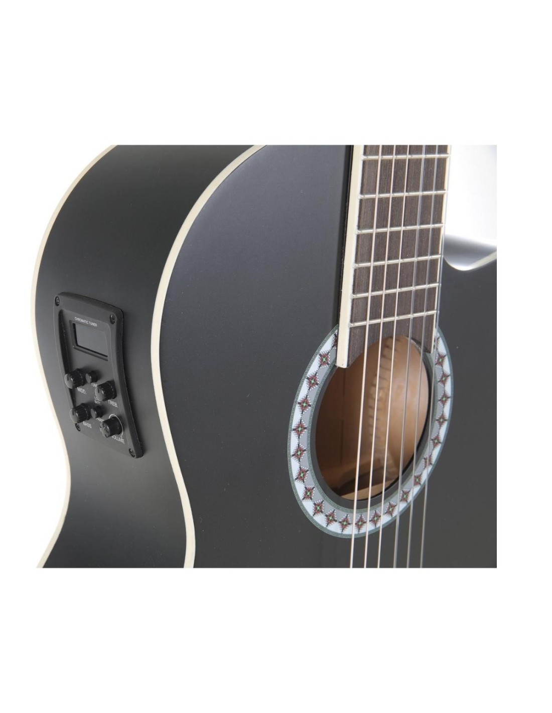 Chitarra Classica Elettroacustica – Gewa Pure Basic Nera con EQ e Accordatore-paradisesound.it