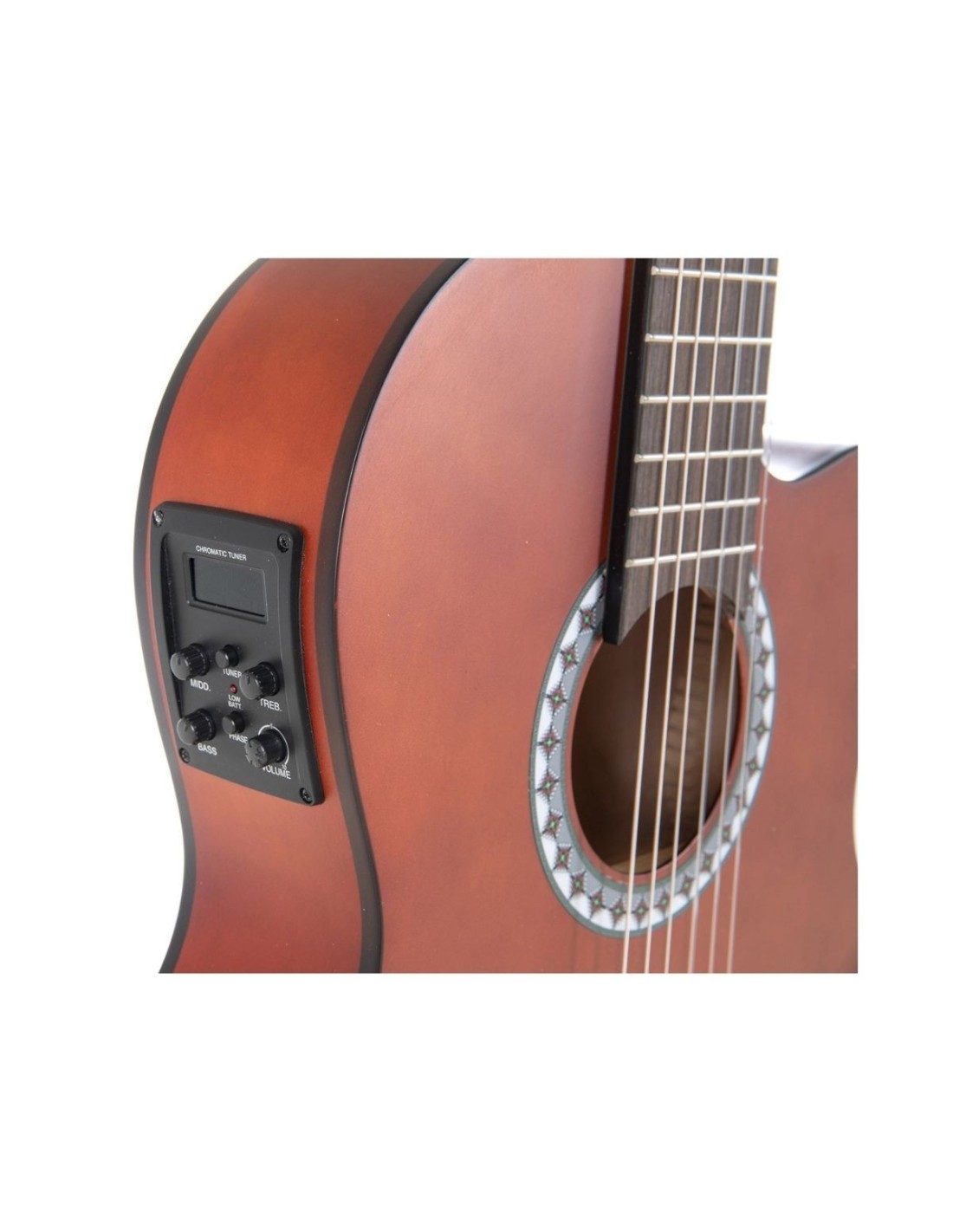 Chitarra Classica Elettroacustica PURE GEWA Basic Noce – Con EQ 4 Bande e Accordatore, Ideale per Studio-paradisesound.it