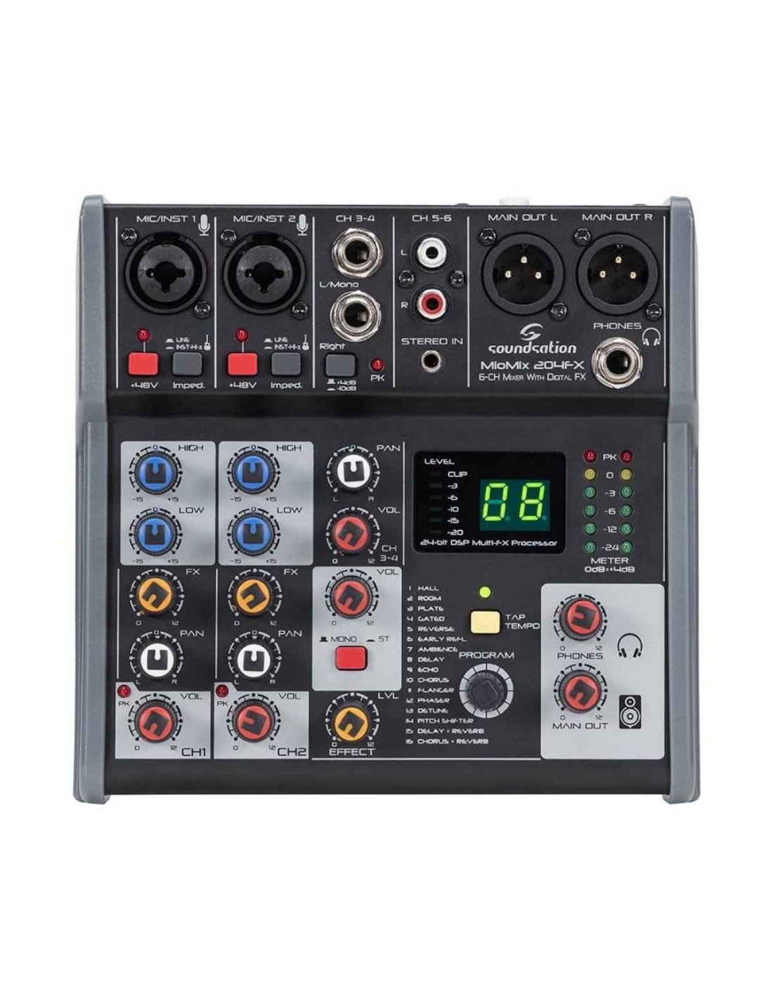 Mixer Soundsation MIOMIX 204FX Con Effetti-paradisesound.it