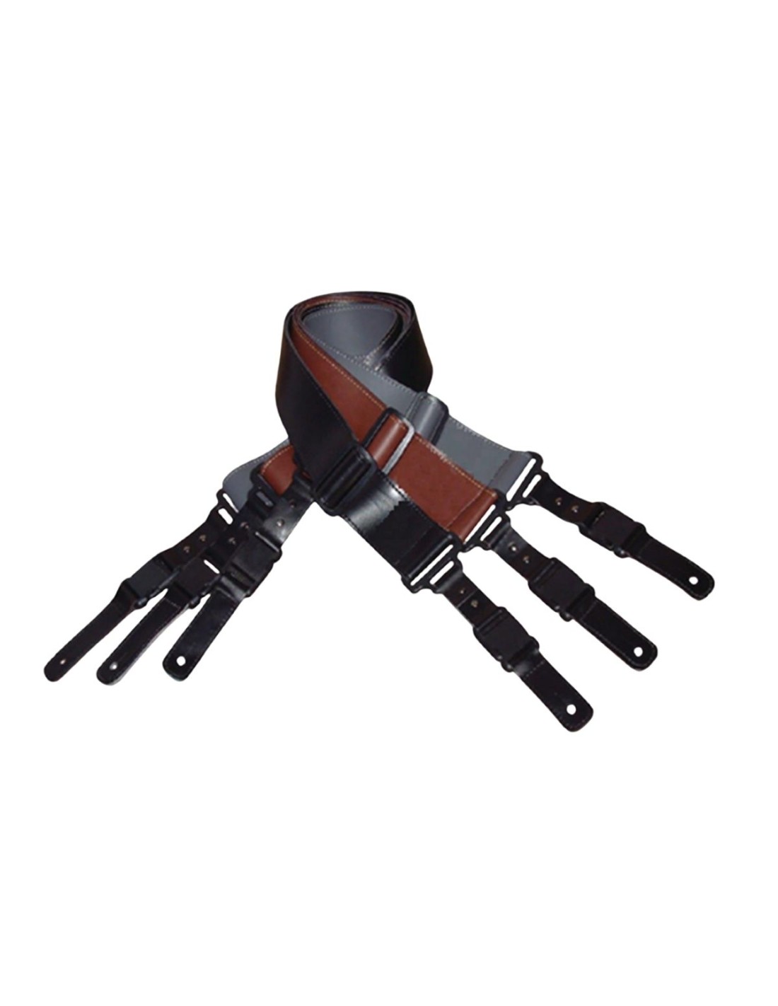 Tracolla in Poliuretano con Sganci Rapidi nera ffalstaff