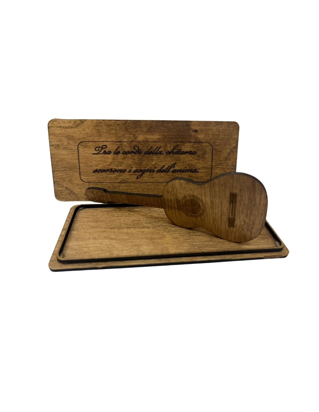 Gadget Musicali Segnalibro Chitarra con Contenitore e frase musicale-paradisesound.it