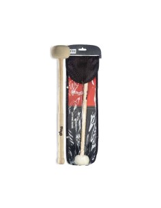 Battente in acero testa feltro large