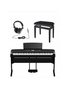 Bundle Pianoforte Arranger Yamaha DGX670B con Mobile, Pedali Panca e Cuffie-paradisesound.it