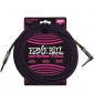 EB 6068 25 FT STRAIGHT/ANGLE BRAIDED BLACK/PURPLE paradisesound strumenti musicali on line