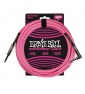 ERNIE BALL - P6065 CAVO BRAIDED NEON PINK 7,62 M paradisesound strumenti musicali on line