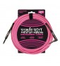 Cavo Strumenti Ernie Ball P6065 Trecciato Neon Pink 7,62 Metri-paradisesound.it