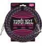 ERNIE BALL - P6063 CAVO BRAIDED BLACK/RED/BLUE/WHITE 7,62 M paradisesound strumenti musicali on line