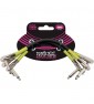 EB 6059 PANCAKE PATCH 3PK CABLES BLACK NEON GREEN paradisesound strumenti musicali on line