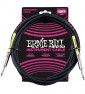 ERNIE BALL - P6048 CAVO PVC BLACK 3 M paradisesound strumenti musicali on line