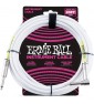 ERNIE BALL - P6047 CAVO PVC WHITE 6 M paradisesound strumenti musicali on line