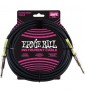 Cavo Per Strumenti Pvc Ernie Ball P6046 Nero 6 Metri-paradisesound.it