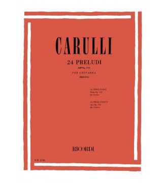 Carulli 24 preludi dall'op. 114 paradisesound strumenti musicali on line