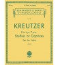 Kreutzer - 42 Studies or Caprices paradisesound strumenti musicali on line