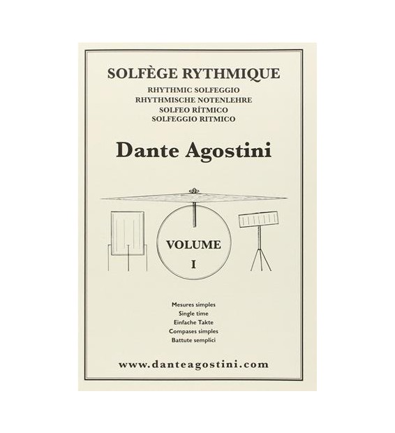 Solfège Rythmique - Dante Agostini Volume 1 paradisesound strumenti musicali on line