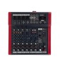 Proel MQ10FX - Mixer ultra-compatto a 10 ingressi e 2 bus di uscita + FX effetti di qualita', per Canto, Live e Karaoke, Nero...