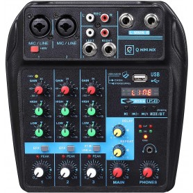 Mixer OQan Mini Usb 4 Canali con Effetti-paradisesound.it