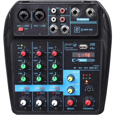 Mixer OQan Mini Usb 4 Canali con Effetti-paradisesound.it