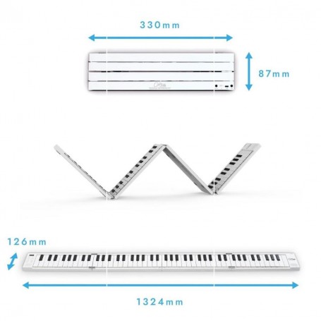Pianoforte Pieghevole 88 Tasti Carry On Piano 88-paradisesound.it