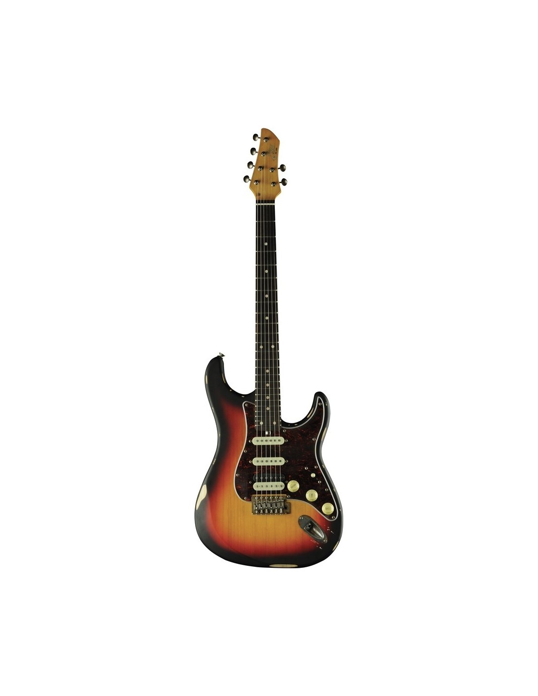 Chitarra Elettrica Solid Body – Eko Aire Relic Sunburst, Look Vintage-paradisesound.it