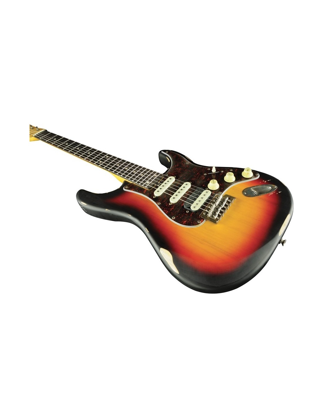 Chitarra Elettrica Solid Body – Eko Aire Relic Sunburst, Look Vintage-paradisesound.it