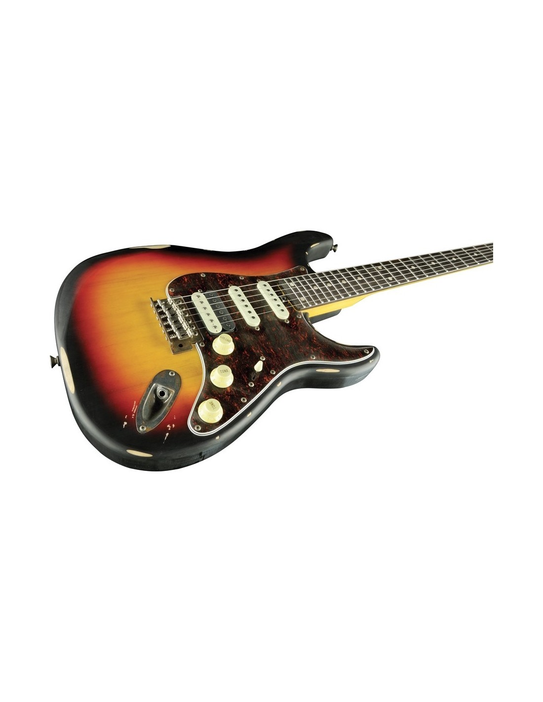 Chitarra Elettrica Solid Body – Eko Aire Relic Sunburst, Look Vintage-paradisesound.it