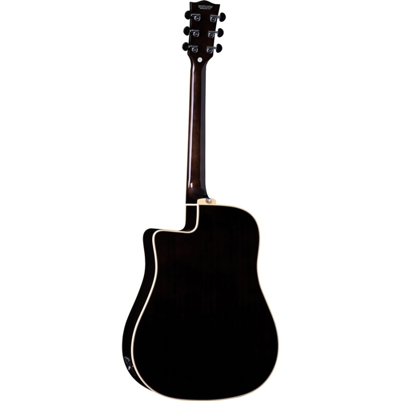 Chitarra Acustica Eko Nxt D100ce See Through Black paradisesound strumenti musicali on line