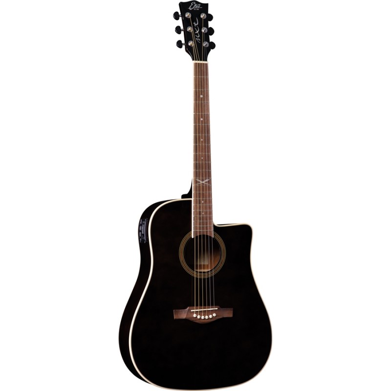 Chitarra Acustica Eko Nxt D100ce See Through Black paradisesound strumenti musicali on line