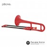 P-BONE ABS TROMBONE MINI ROSSO CON BORSA E BOCCHINO paradisesound strumenti musicali on line