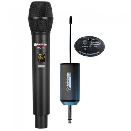 Microfono Wireless Uhf Audio design Pmu 501 - 48 ch con Ricevitore su Jack-paradisesound.it