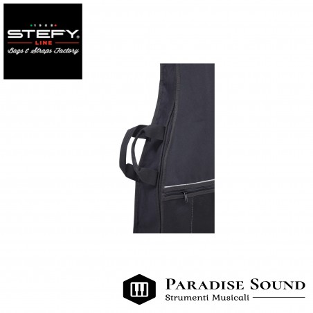 Borsa per chitarra elettrica nera stefy bx603 paradisesound strumenti musicali on line
