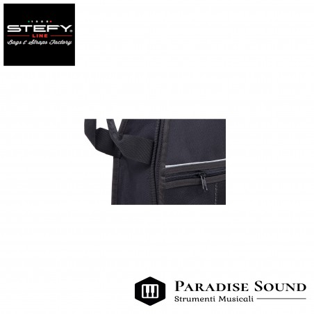 Borsa per chitarra elettrica nera stefy bx603 paradisesound strumenti musicali on line