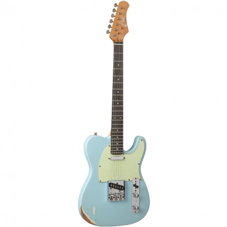 Chitarra Elettrica Eko Vt-380 Relic Daphne Blue paradisesound strumenti musicali on line