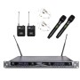 Kit Sistema Wireless 2 Radiomicrofoni - 2 Archetto - Centralina Uhf Audio Design Pro Pmu 422t-paradisesound.it