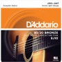 Set Corde D'Addario Per Chitarra Acustica ej10-paradisesound.it