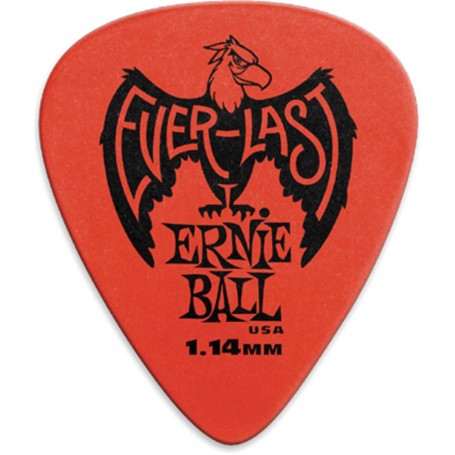 EB Everlast Picks 12-pack Red 1.14mm paradisesound strumenti musicali on line