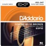 Set Corde D'Addario Per Chitarra Acustica Exp 80/20 X-lite 10-47-paradisesound.it
