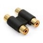 ADATTATORE RCA - RCA FEMMINA GOLD-paradisesound.it