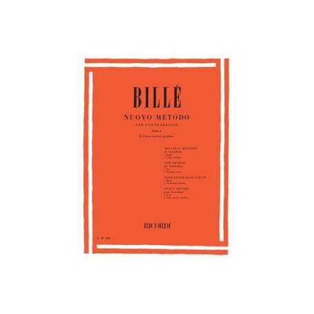 Billè Nuovo Metodo per Contrabbasso a 4 e 5 corde paradisesound strumenti musicali on line