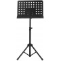 Leggio orchestrale tavola forata nero rockstand rs 10100 b-paradisesound.it