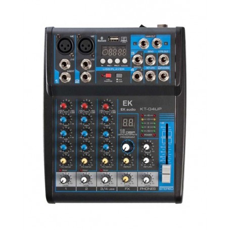Mixer Ek 4 canali con effetti kt04up-paradisesound.it