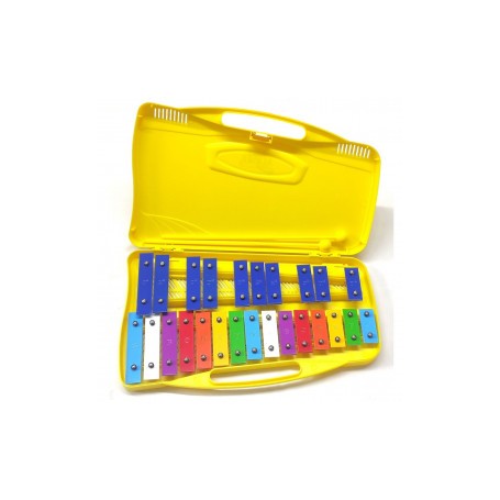 GLOCKENSPIEL MT25 ALYSEE CON 25 TASTI COLORATI E BATTENTI paradisesound strumenti musicali on line