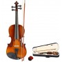 SOLID WOOD VIOLIN WITH CASE + BOW 3/4 paradisesound strumenti musicali on line