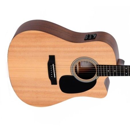 Chitarra Acustica Sigma Sig-dmc-ste Cutaway Elettrificata paradisesound strumenti musicali on line