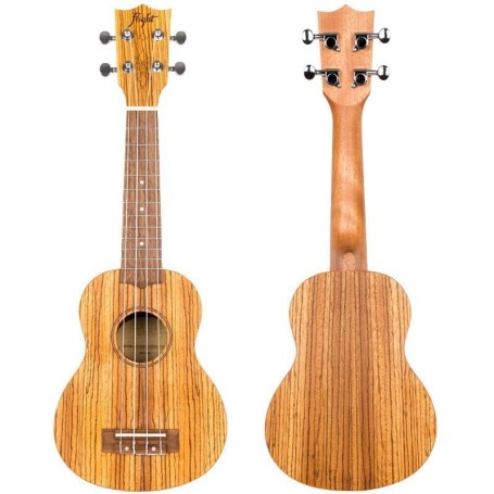 Ukulele Soprano Flight DUS322 con borsa Zebrawood paradisesound strumenti musicali on line